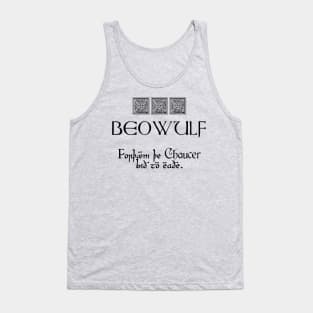 Beowulf vs Chaucer Tank Top